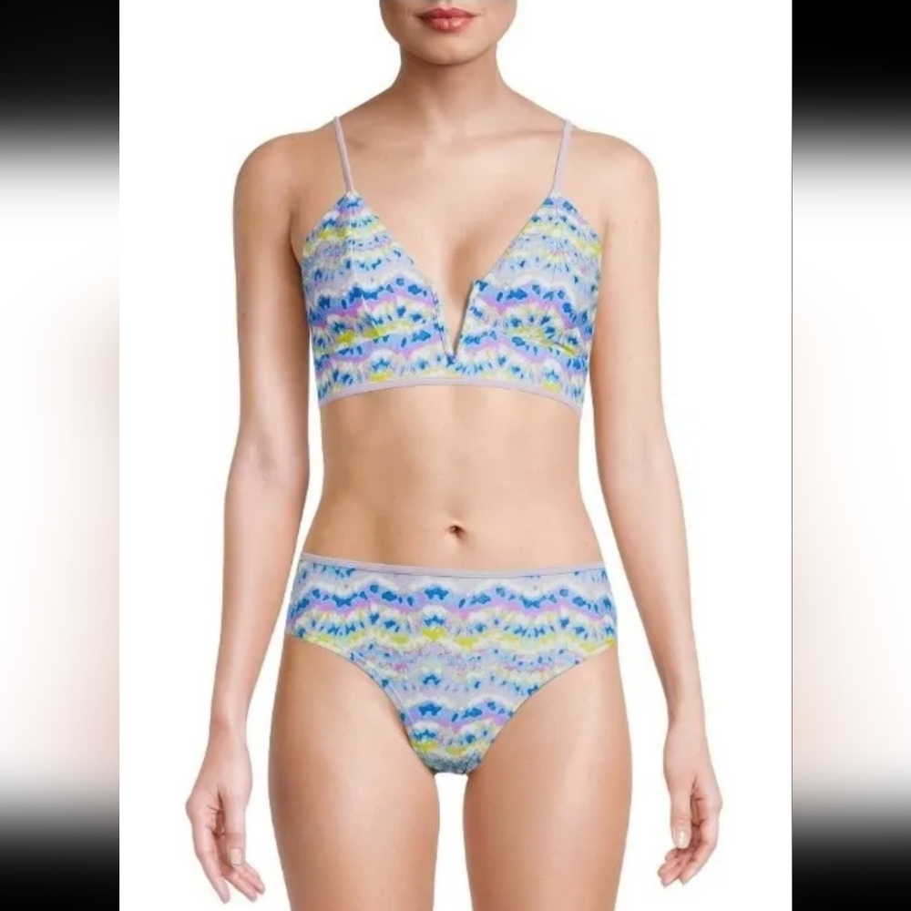 : * NWT Time And Tru  2 Piece bikini Bathing Suit women's sz L ( 12-14 )